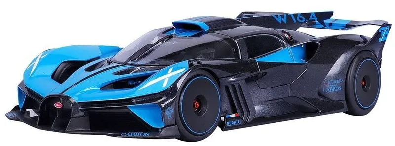 ΟΧΗΜΑ BUGATTI BOLIDE BLUE-BLACK BBURAGO ΜΕΤΑΛΛΙΚΟ ΑΝΤΙΓΡΑΦΟ 1:18 (18-11047)