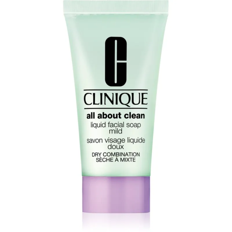 Clinique Liquid Facial Soap Mild υγρό σαπούνι για ξηρή και μικτή επιδερμίδα 30 ml