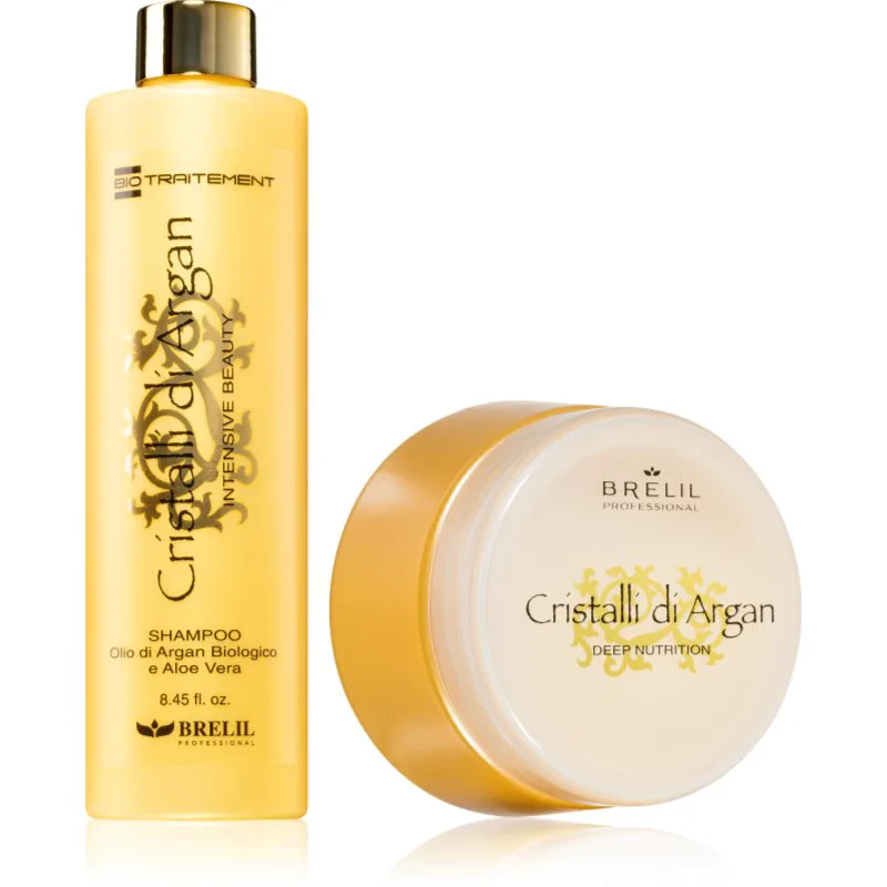 Brelil Professional Cristalli di Argan Set σετ δώρου Για λάμψη και απαλότητα μαλλιών