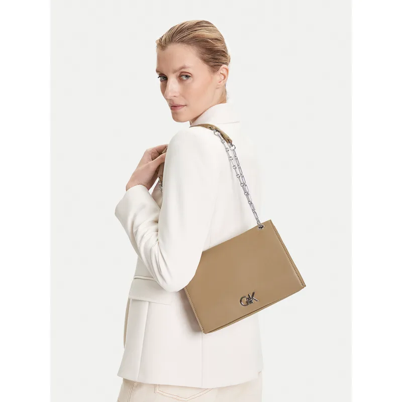 Τσάντα Calvin Klein Ck Medium Conv Chain Bag K60K612810 Μπεζ