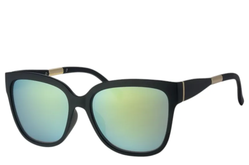 Γυαλιά Ηλίου Paolo Moss Matt Black & Χρυσό Temple Piece 2013066061-Smoke Solid-Yellow Revo Γυναικείο