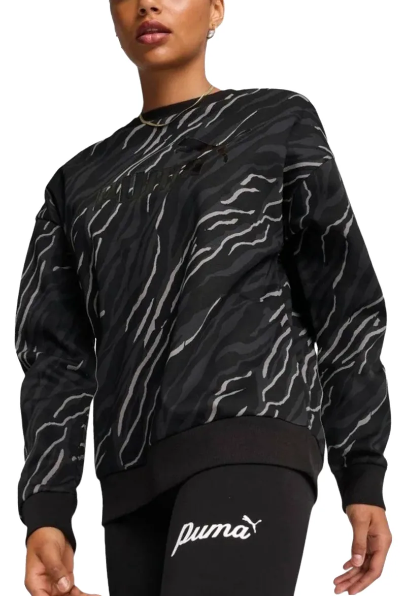 Μπλούζα Μακρυμάνικη Puma Ess+ Animal Crew 681491-01 Γυναικείο