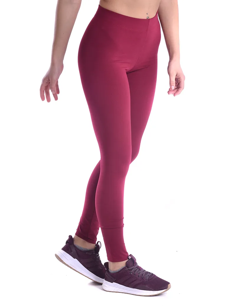 Γυναικείο αθλητικό κολάν dry fit σε μπορντώ χρώμα