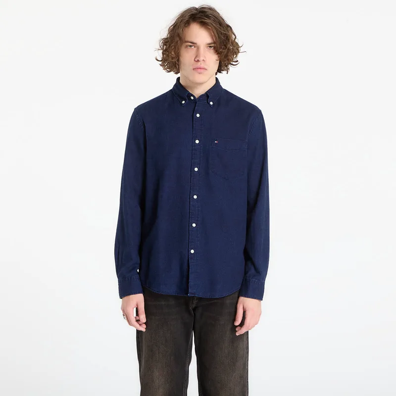 Πουκάμισο Tommy Hilfiger Flannel Indigo Shirt Dark Blue Indigo L
