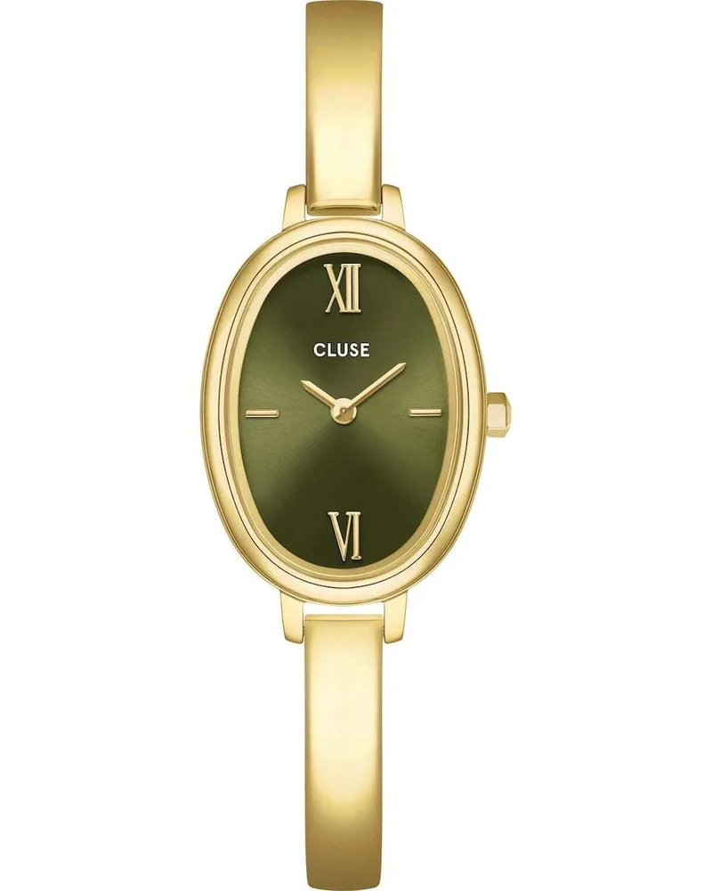CLUSE L'Ovale - CW16103, Χρυσό case with Stainless Steel Bracelet