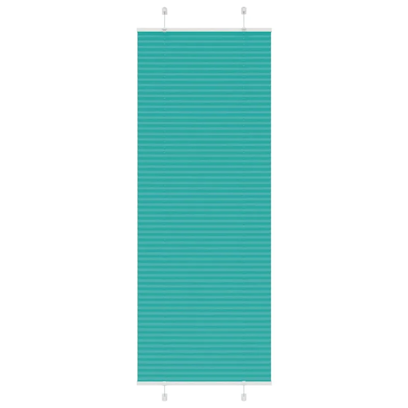 vidaXL Πλισέ Στόρι Πετρόλ 75x200 εκ. Πλάτος Υφάσματος 74,4 εκ. Πολυεστέρας