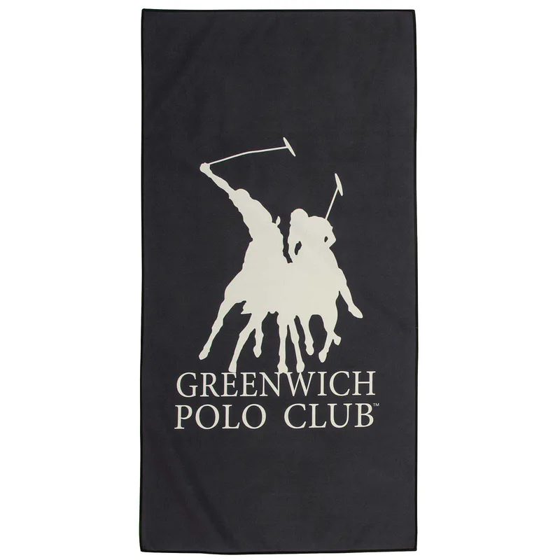 Greenwich polo club πετσετα γυμναστηριου 45χ90 4188 black/grey