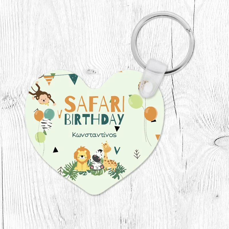 Safari Birthday - Μπρελόκ - Καρδιά
