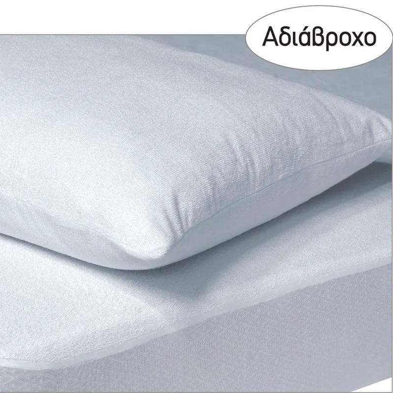 Επίστρωμα Αδιάβροχο 180x200+35εκ. Comfort 1089 Das Home (Ύφασμα: Βαμβάκι 100%, Χρώμα: Λευκό) - Das Home - 421918201089