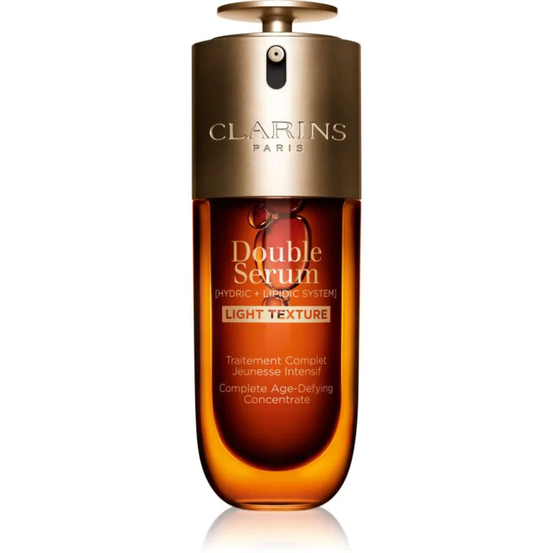 Clarins Double Serum Light Texture εντατικός ορός ενάντια στη γήρανση της επιδερμίδας 50 ml