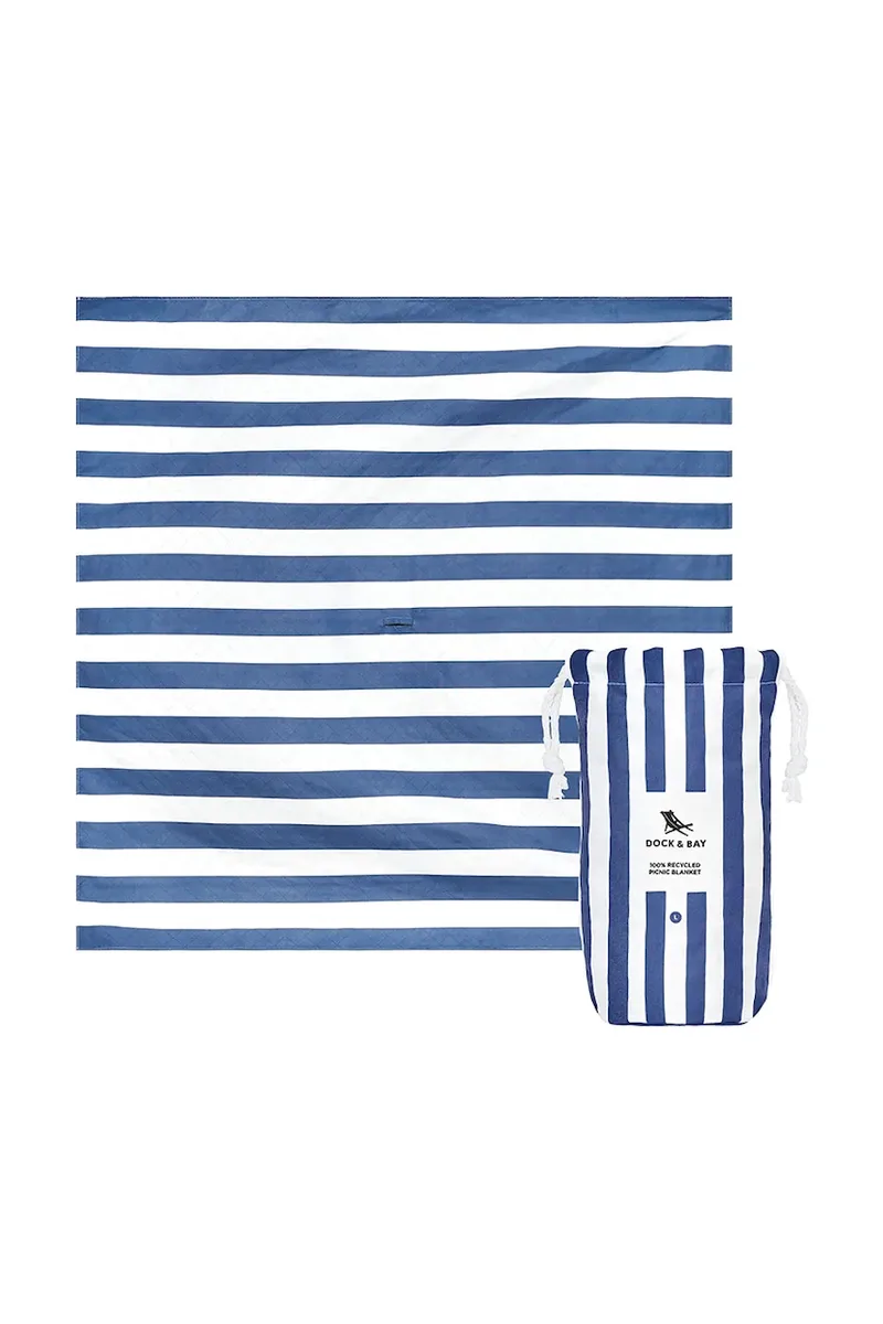 Κουβέρτα πικνίκ Dock & Bay Whitsunday Blue 170 x 170 cm