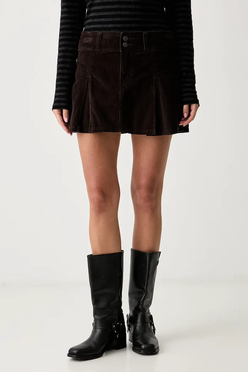 Levi's φούστα κοτλέ INVERTED PLEAT MINI