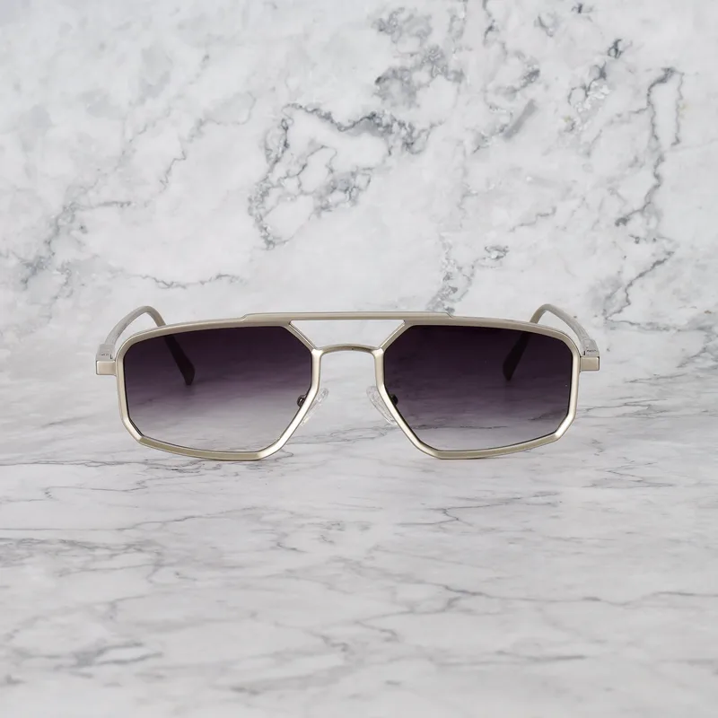 PABLO 6EP6M - PABLO - MATT SILVER - GRADIENT GRAY Sunglasses | Matt Silver - Gradient Gray | Matt Silver - Gradient Gray Shades | Explicit Poets Sunglasses