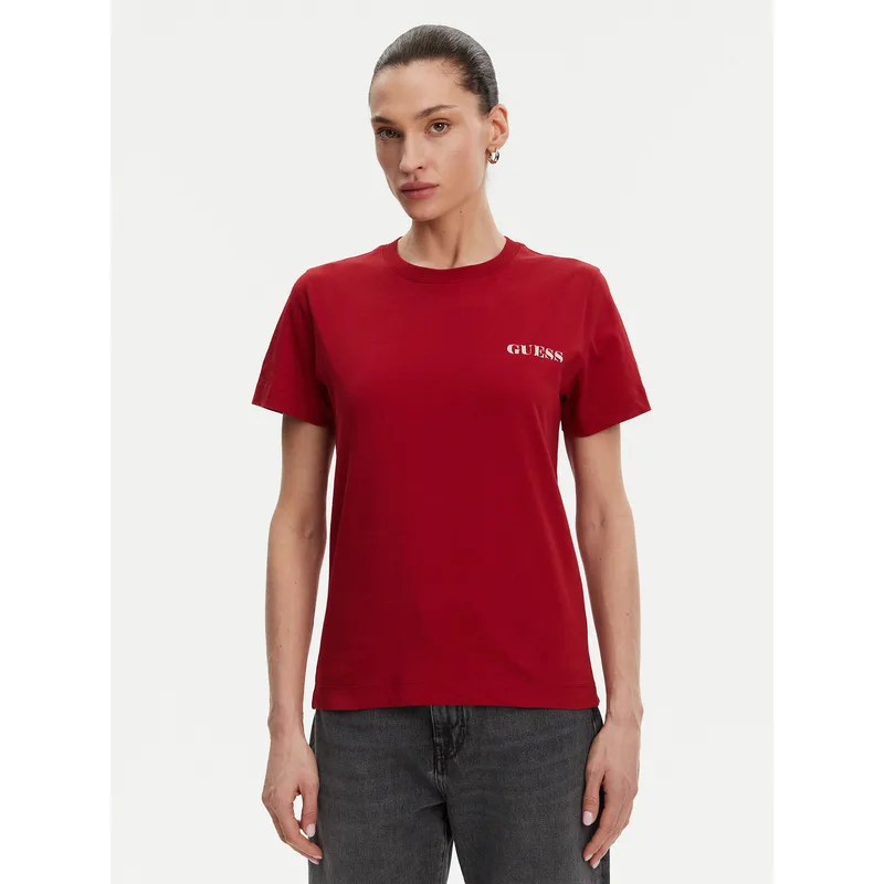 Guess T-Shirt W5RI04 I3Z14 Κόκκινο Regular Fit