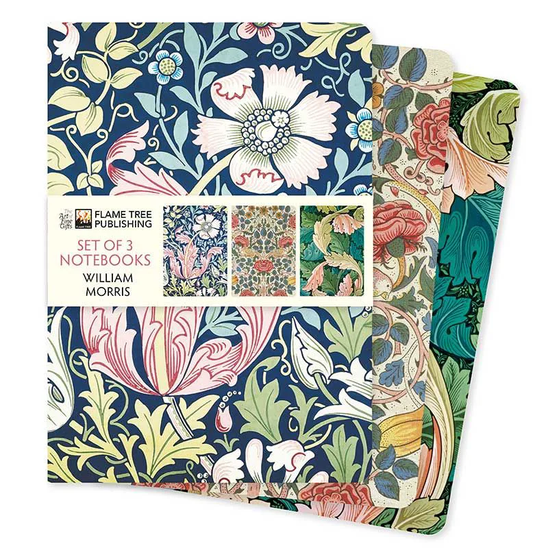 Σημειωματάριο A5 William Morris - Set of 3 Standard Notebooks