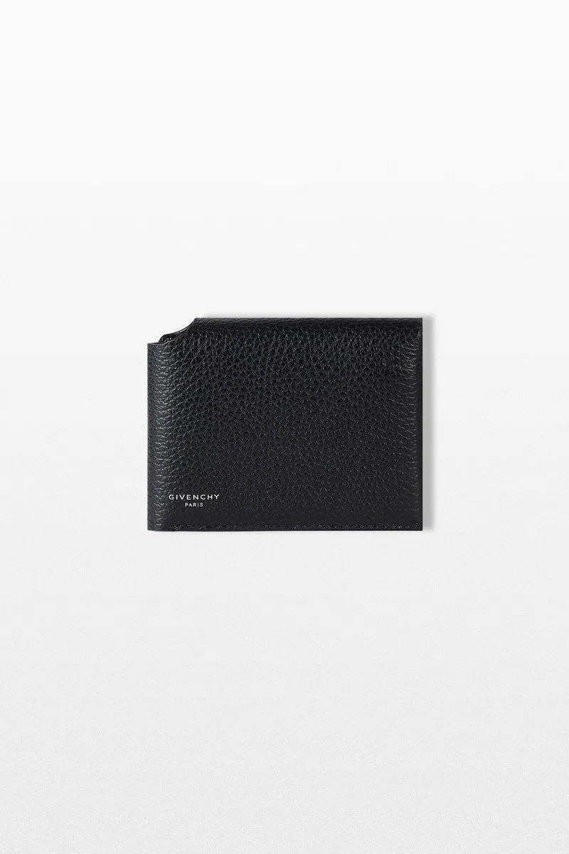 GIVENCHY Ανδρικό Μαύρο Fold Wallet In Grained Leather