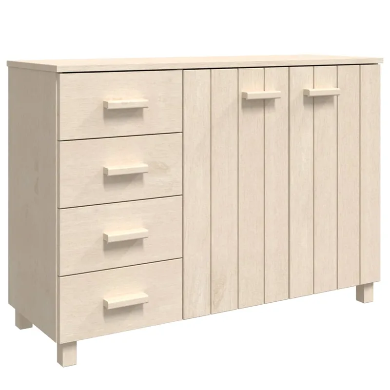 vidaXL Συρταριέρα HAMAR Καφέ Μελί 113 x 40 x 80 εκ. Μασίφ Ξύλο Πεύκου
