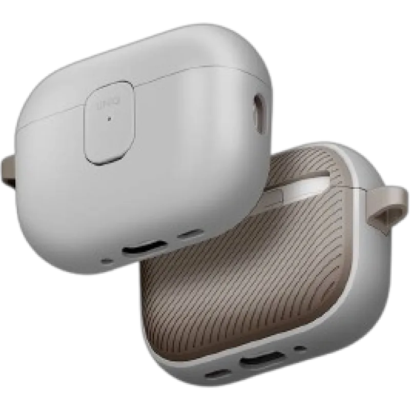 Θήκη AirPods Pro 3rd Gen Uniq Clyde Σκληρή με Μαγνητικό Κλείσιμο - Mist Grey / Khaki (UNIQ-AIRPODSPRO3-CLYMGRYKHKI)