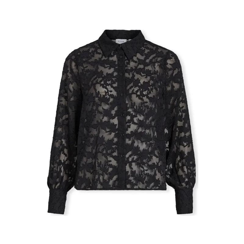 Μπλούζα Vila Noos Flema New Shirt L/S - Black