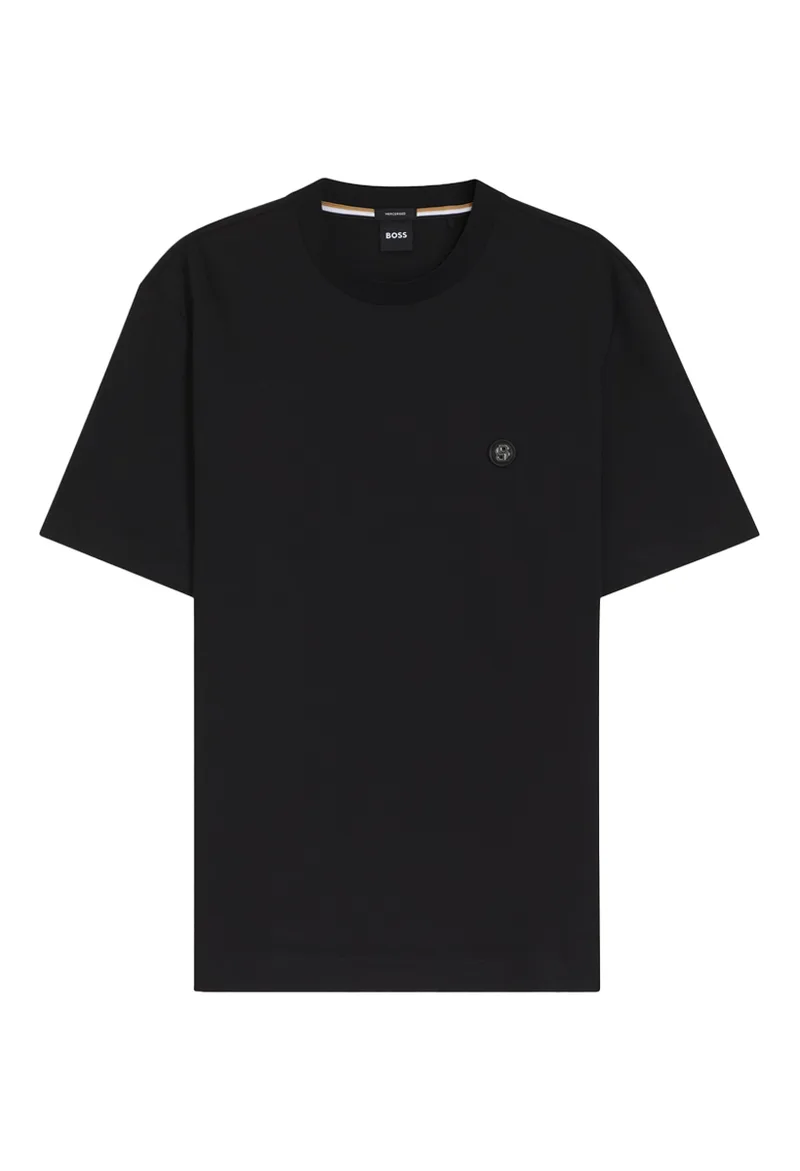 ΑΝΔΡΙΚΟ T-SHIRT BOSS C-TAUT ΚΟΝΤΟΜΑΝΙΚΟ ΜΑΥΡΟ