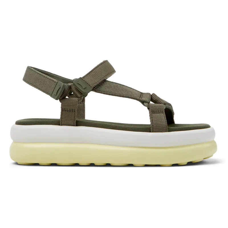 CAMPER Pelotas Flota Up - Πέδιλα Για Γυναικεία - Πράσινο, Μέγεθος 38, Cotton fabric