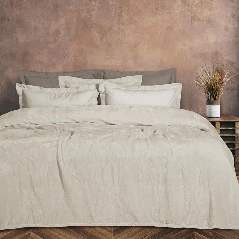 Κουβέρτα Fleece Υπέρδιπλη 220x240 Das Home Velour 1341 Ecru 220x240