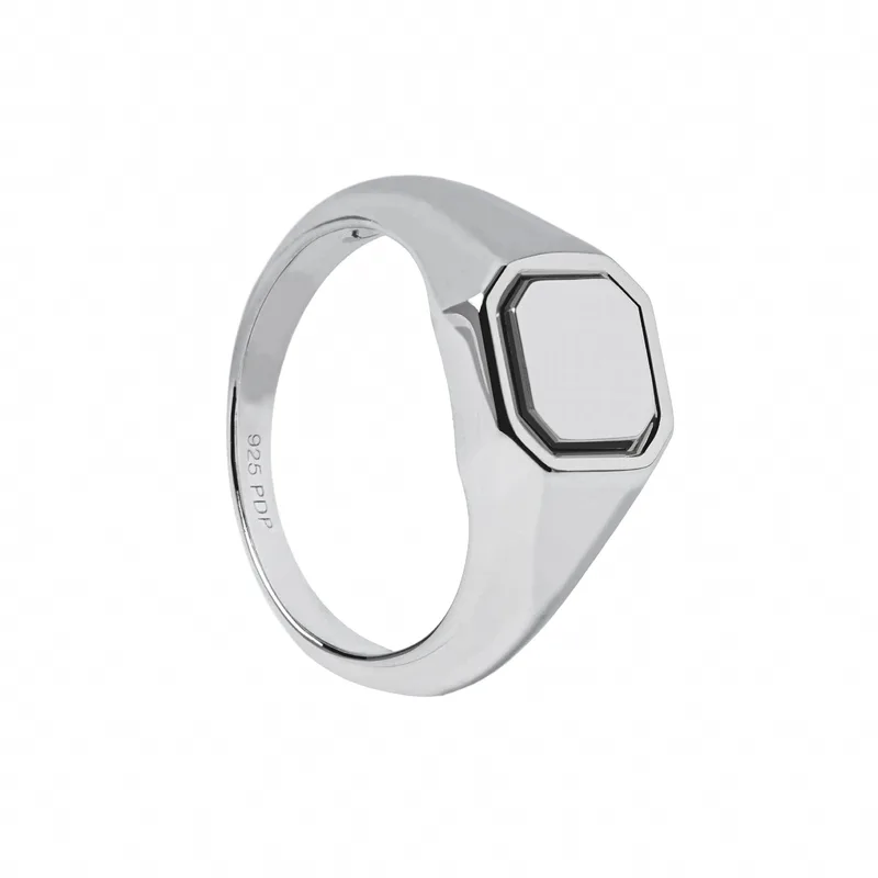 PDPAOLA Essentials Octet Stamp Silver Δαχτυλίδι από Ασήμι AN02-627-12