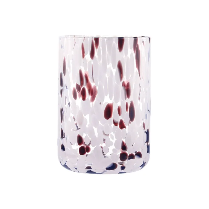 Estia Ποτήρι Νερού Χαμηλό Colorburst Γυάλινο 360Ml Ροζ/Μοβ