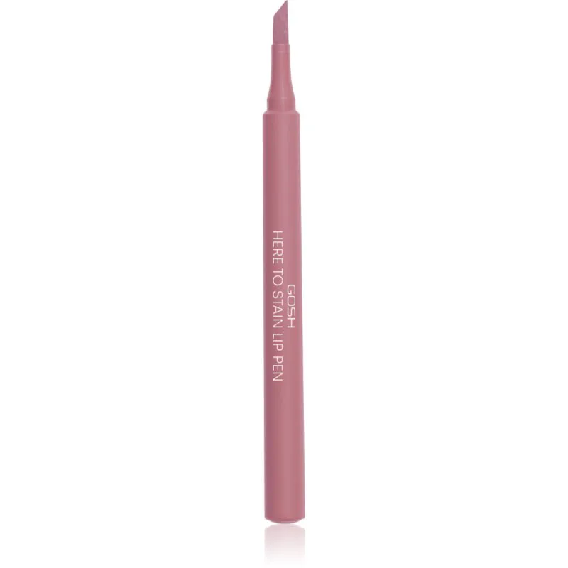 GOSH COPENHAGEN Here To Stain Lip Pen μαρκαδόρος για τα χείλη για μακρόχρονη επίδραση απόχρωση 008 Ruby Stain 1 ml