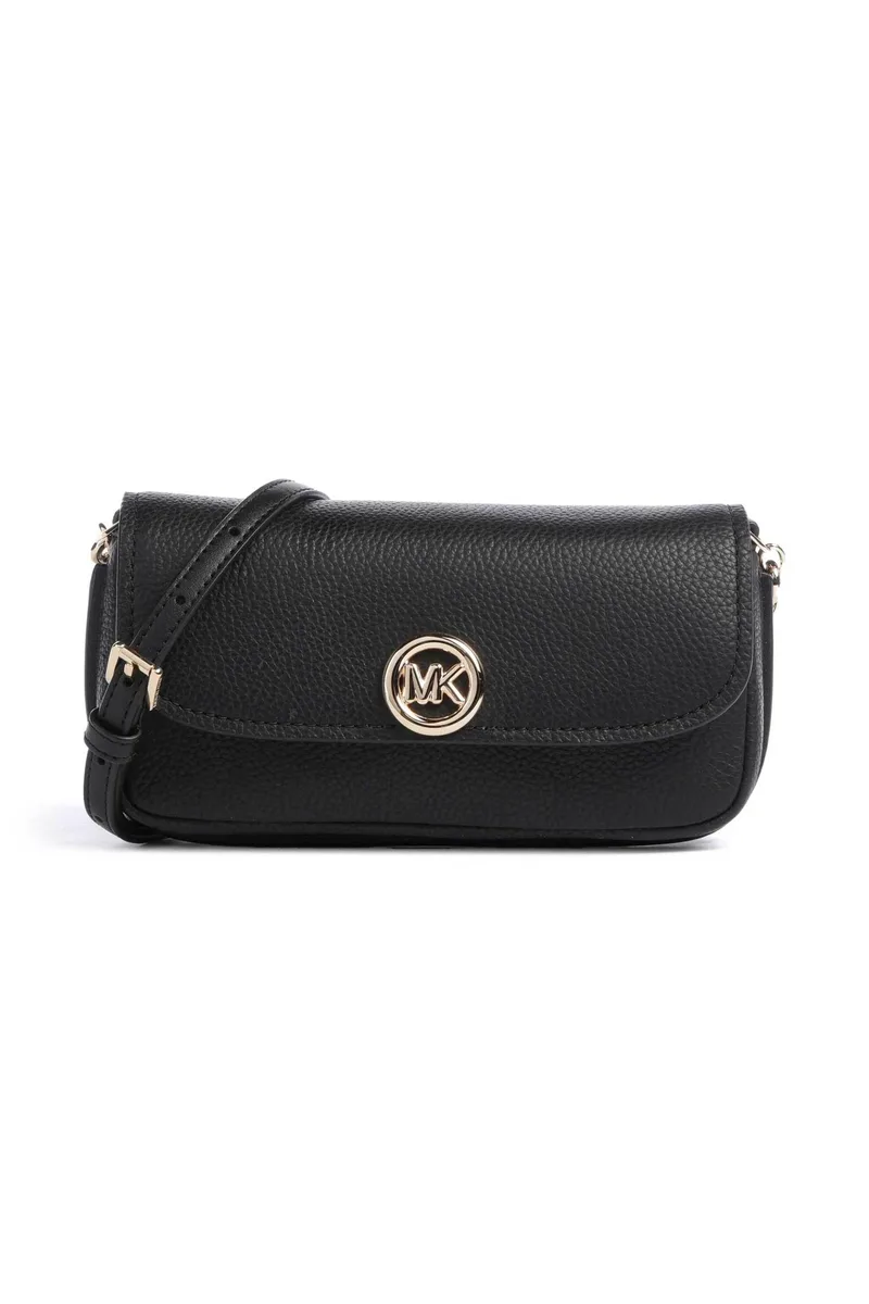 Michael Kors γυναικεία δερμάτινη τσάντα crossbody "Nolita Small" - 32S6GY5C5L Μαύρο