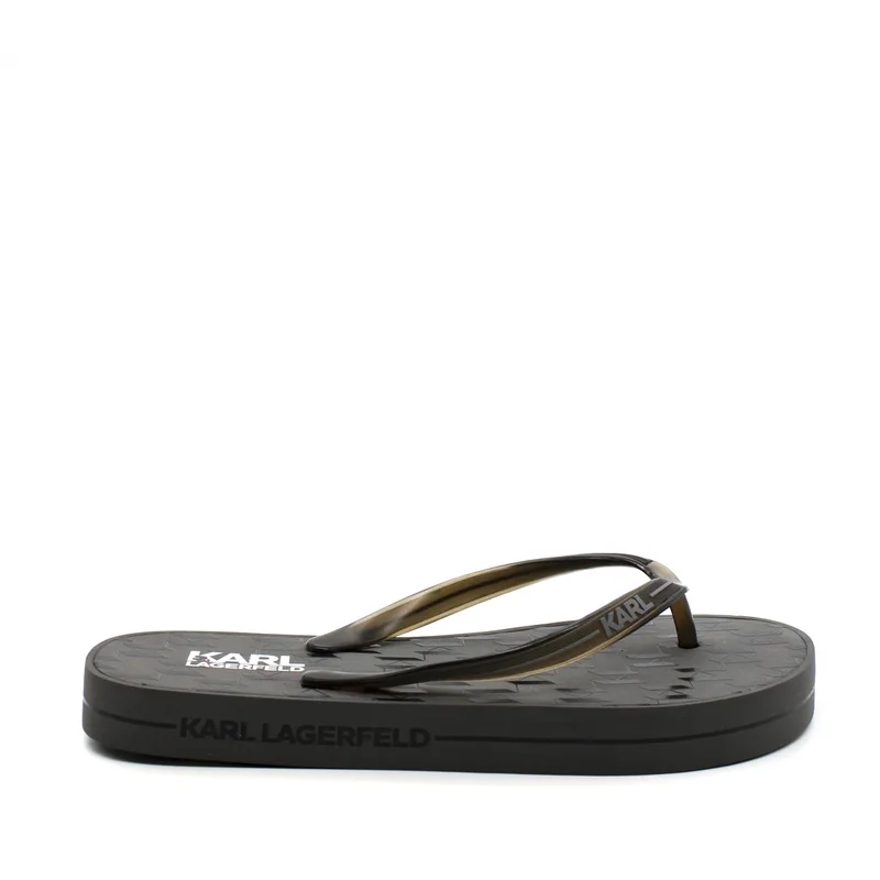 Γυναικείες Monogram Σαγιονάρες Γκρι Karl Lagerfeld KL81013-GREY