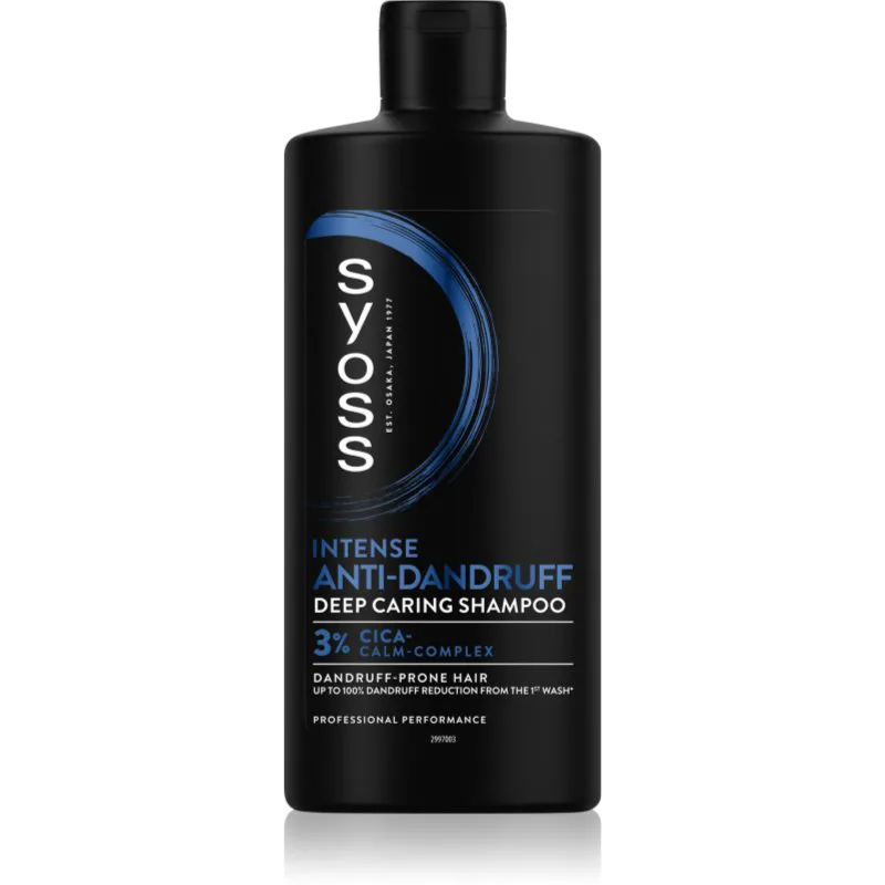 Syoss Intense Anti-Dandruff σαμπουάν κατά της πιτυρίδας για ξηρό και κνησμώδες δέρμα της κεφαλής 440 ml
