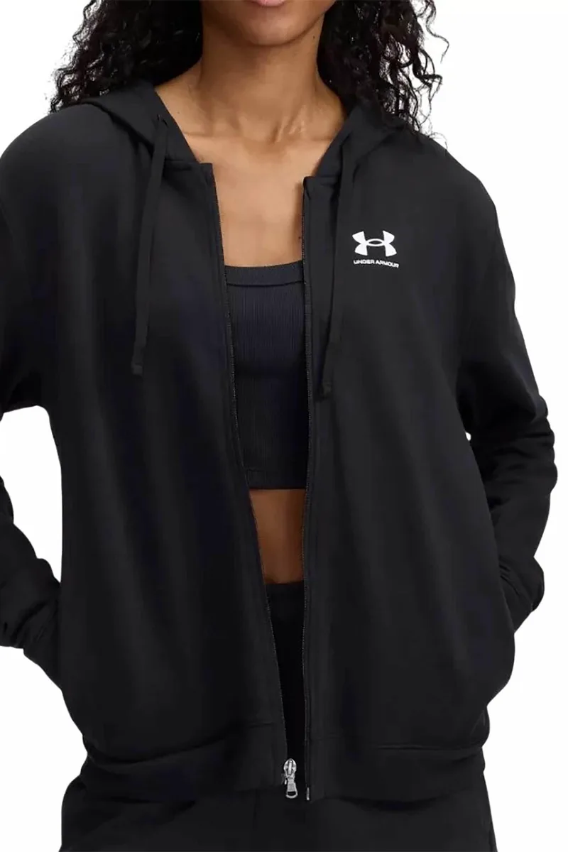 Under Armour γυναικεία ζακέτα φούτερ με κουκούλα Regular Fit - 6005509 Μαύρο