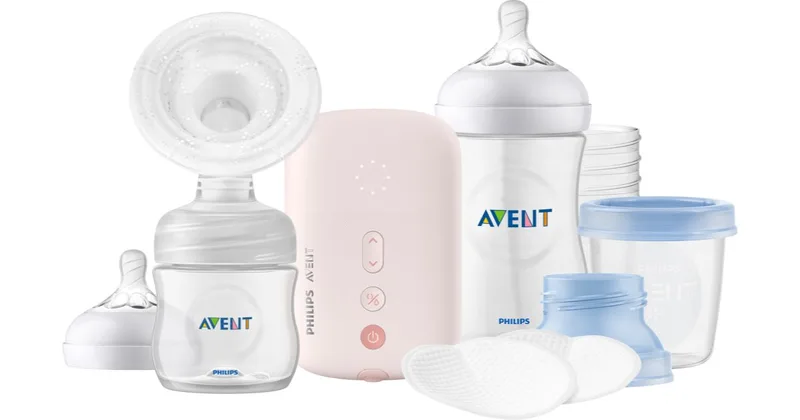 Philips Avent Single set SCD395/21 Breast pump Breast pump + 125 ml bottle + 260 ml bottle + 5 x 180 ml cup with cap + 2 disposable bra pads