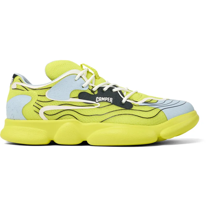 CAMPER Karst - Sneakers Για Ανδρικα - Κίτρινο,Μπλε,Μαύρο, Μέγεθος 45, Cotton fabric