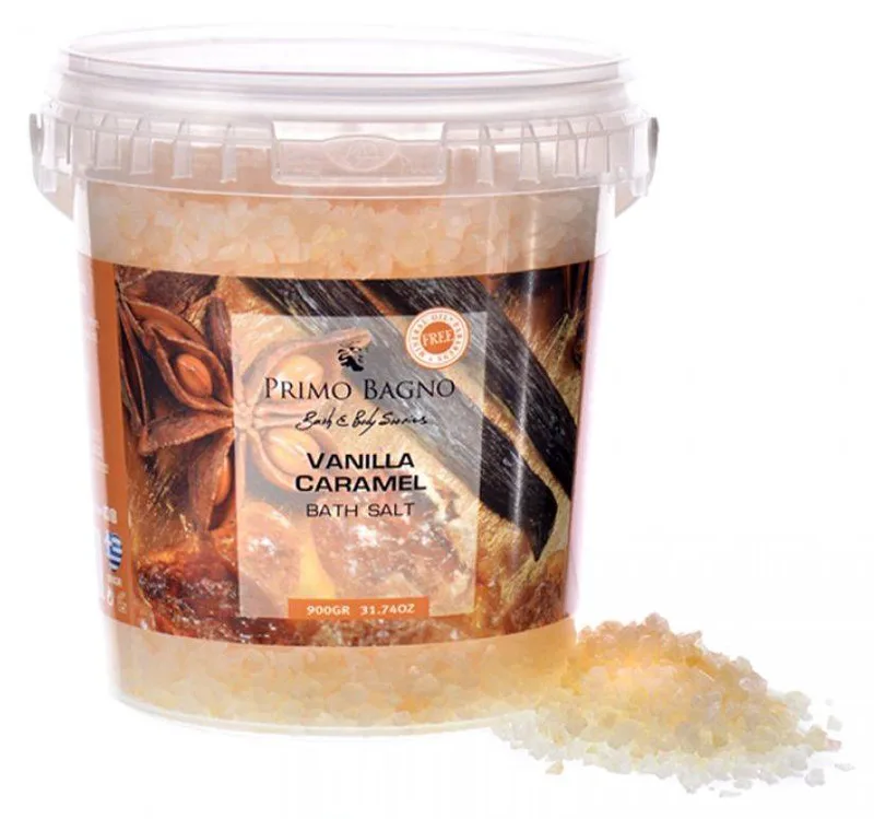ΑΛΑΤΑ ΜΠΑΝΙΟΥ PRIMO BAGNO VANILLA - CARAMEL (900GR)