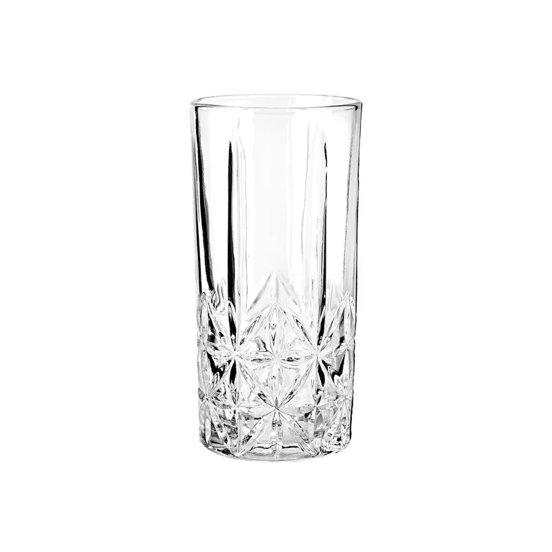 Ποτήρι Νερού Γυάλινο Διάφανο Hobstar 370ml-7,2x7,2x15εκ. Estia 07-35808 (Σετ 6 Τεμάχια) (Υλικό: Γυαλί, Χρώμα: Διάφανο , Μέγεθος: Σωλήνας) - estia - 07-35808