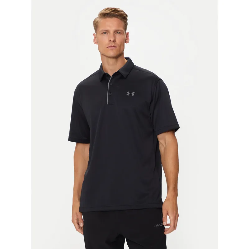 Under Armour Polo UA Tech 1290140 Μαύρο Loose Fit