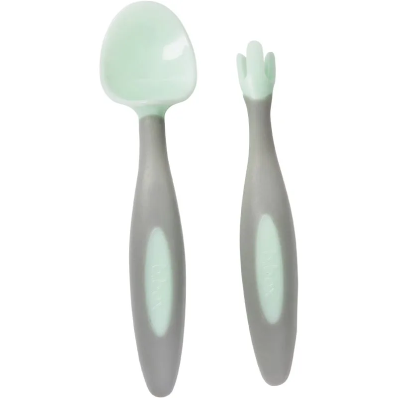 B.Box Gelato Cutlery μαχαιροπίρουνο για παιδιά Pistachio 9m+ 2 τμχ