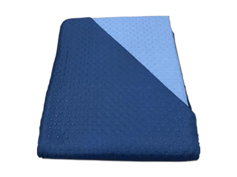 Κουβερλί Μονό Microfiber Διπλής Όψης Cross Desing Γαρύφαλλο 160x240 - Μπλε Σκούρο-Γαλάζιο