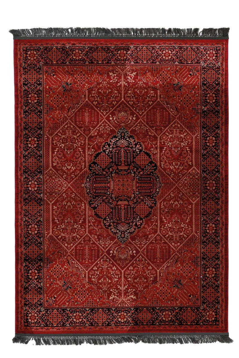 Κλασικό χαλί Afgan 316A D.RED BLACK Royal Carpet - 133 x 190 cm