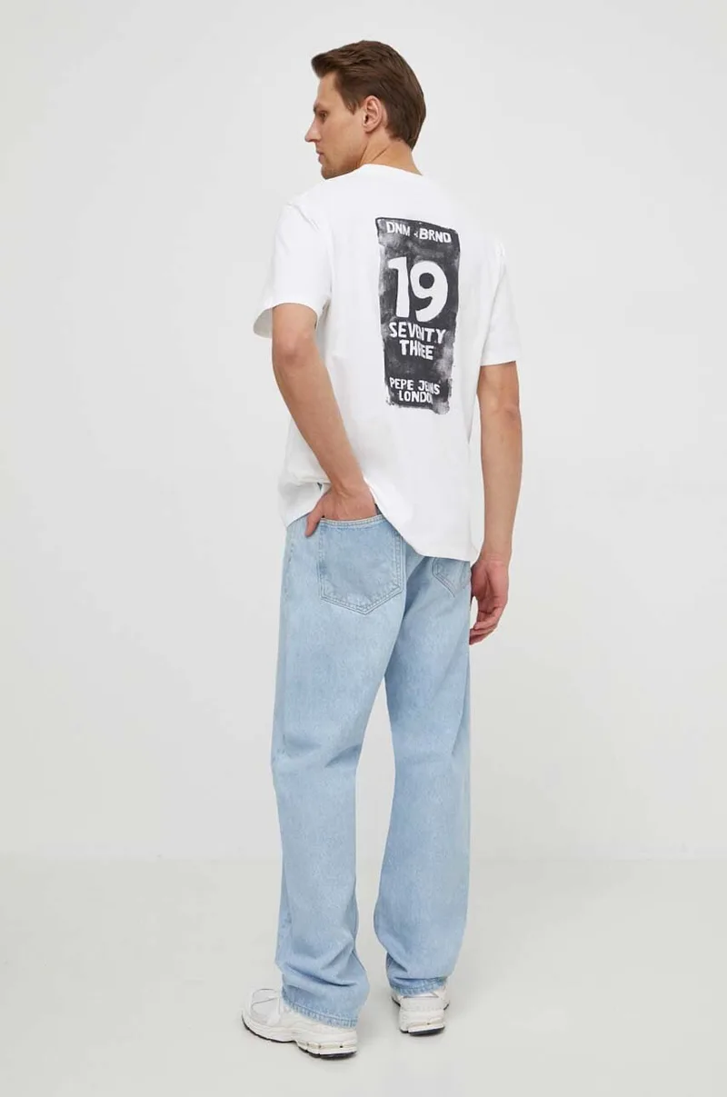 Βαμβακερό μπλουζάκι Pepe Jeans CORBUS