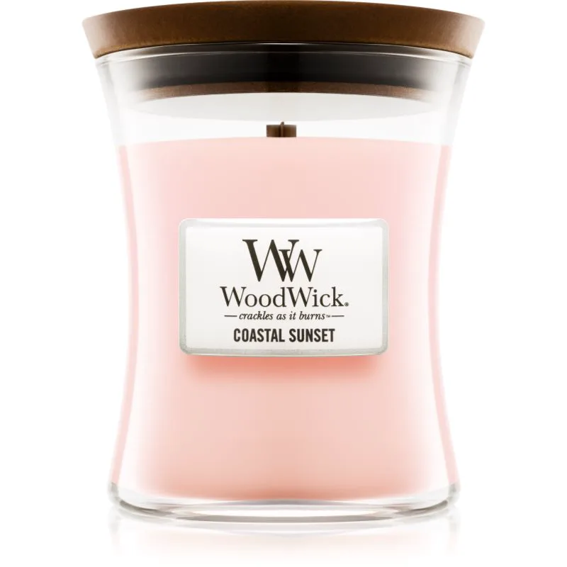 Woodwick Coastal Sunset αρωματικό κερί με ξύλινο φιτίλι 275 γρ