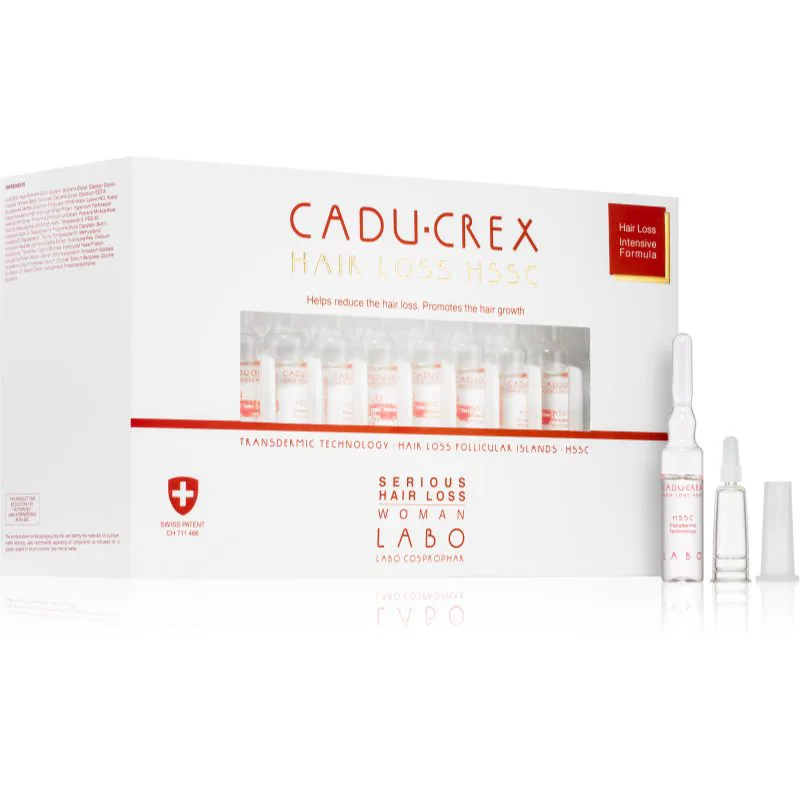 CADU-CREX Hair Loss HSSC Serious Hair Loss θεραπεία μαλλιών για γυναίκες για την αντιμετώπιση της έντονης τριχόπτωσης για γυναίκες 40x3,5 ml