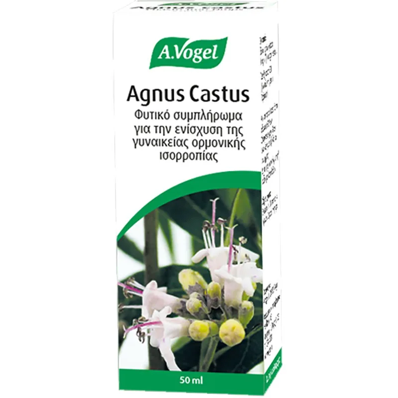 A.Vogel Agnus Castus Συμπλήρωμα Διατροφής Εκχυλίσματος Λυγαριάς για τη Ρύθμιση της Γυναικείας Ορμονικής Ισορροπίας Κατά του Προεμμηνορρυσιακού Συνδρόμου με Αντιοξειδωτικές Ιδιότητες 50ml
