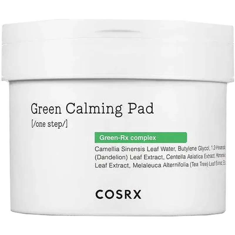 COSRX Green Calming Pad Προεμποτισμένο Επίθεμα που Αφαιρεί Απαλά τη Βρωμιά & τα Υπολείμματα Καθαρισμού 70 Τεμάχια
