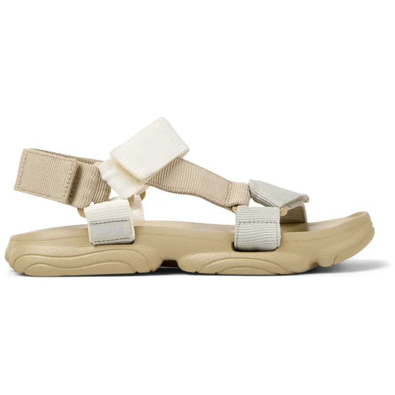 CAMPER Karst Sandal - Πέδιλα Για Γυναικεία - Μπεζ,Λευκό,Γκρι, Μέγεθος 36, Cotton fabric