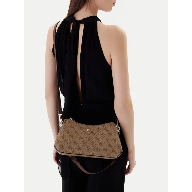 Τσάντα Guess Noelle II Mini HWBG96 72730 Καφέ
