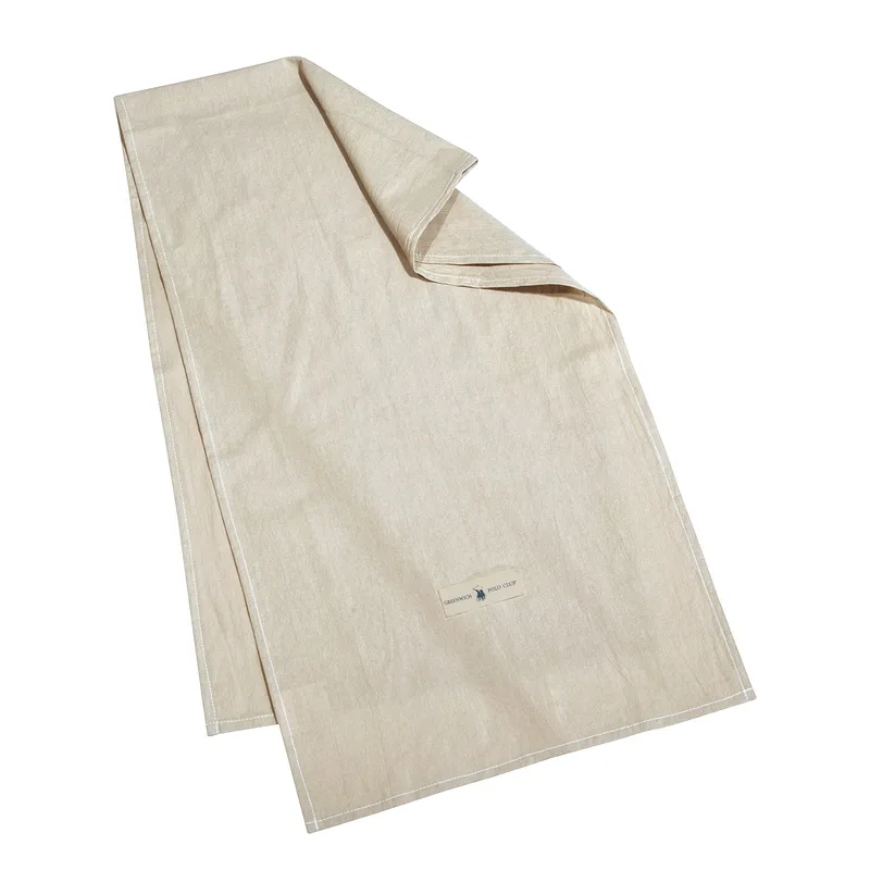 Runner Βαμβακερό 40x150εκ. Μπεζ Essential 2637 Greenwich Polo Club (Ύφασμα: Βαμβάκι 100%, Χρώμα: Μπεζ) - Greenwich Polo Club - 227401502637