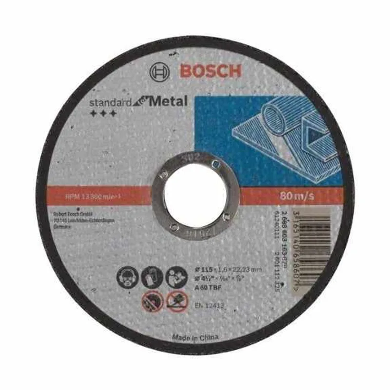 Δίσκος Κοπής Επίπεδος BOSCH STANDARD FOR METAL 115x1.6mm